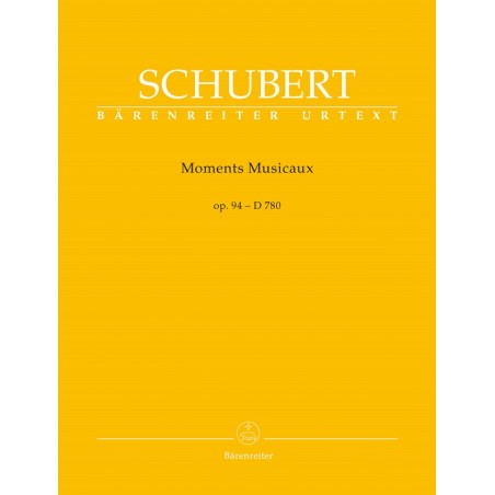 Schubert Moments musicaux partition piano