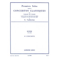 Partition violon RODE Solo du 6e concerto - Avignon Nîmes Marseille