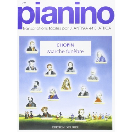 Partition Chopin Marche funèbre piano facile - Avignon Nîmes Marseille