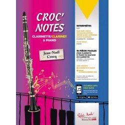 Partition CROC NOTES pour clarinette - Avignon Nïmes Mar