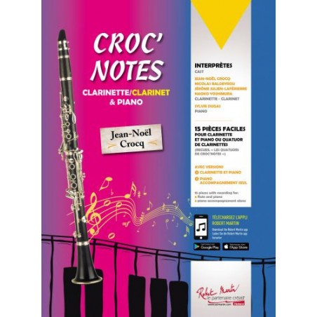 Partition CROC NOTES pour clarinette