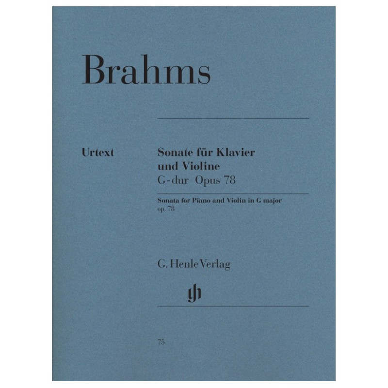 Partition BRAHMS Sonate n°1 pour violon