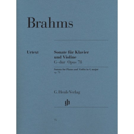 Partition BRAHMS Sonate n°1 pour violon