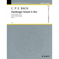 bach sonate hamburger partition flute