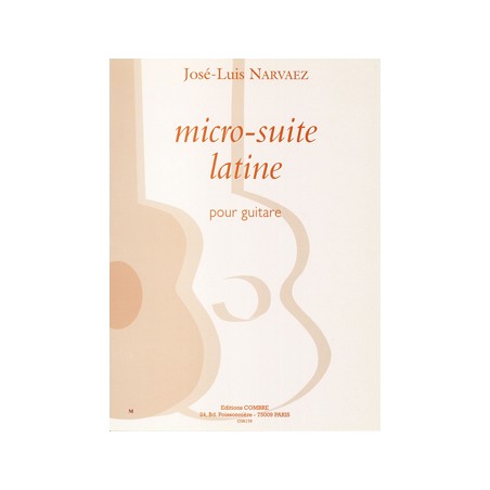 Partition MICRO SUITE LATINE pour guitare