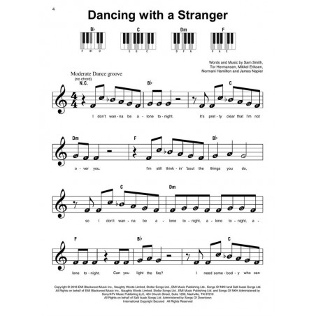 super easy songbook partition clavier