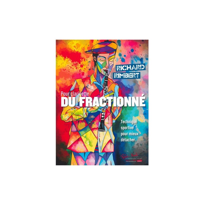 Partition pour l'étude du détaché à la clarinette - Du Fractionné de Richard Rimbert