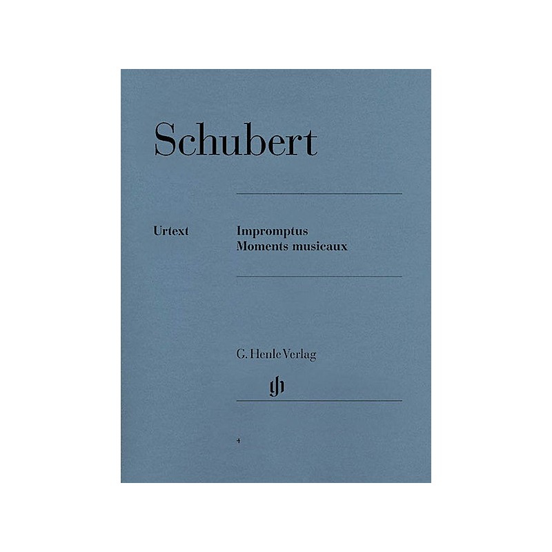SCHUBERT IMPROMPTUS ET MOMENTS MUSICAUX PIANO URTEXT HENLE HN4 SCHUBERT IMPROMPTUS ET MOMENTS MUSICAUX PIANO URTEXT HENLE HN4