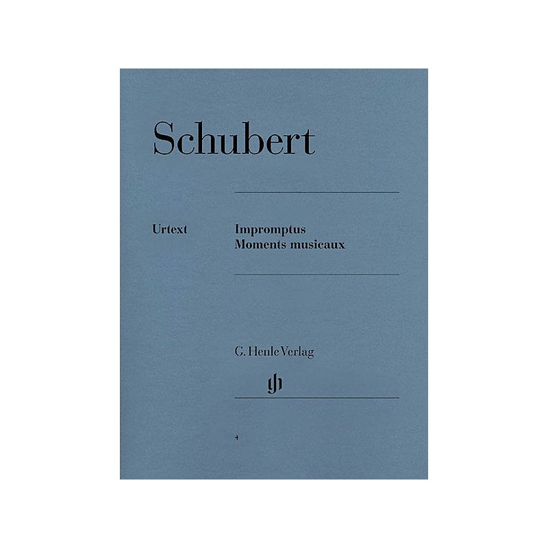 SCHUBERT IMPROMPTUS ET MOMENTS MUSICAUX PIANO URTEXT HENLE HN4