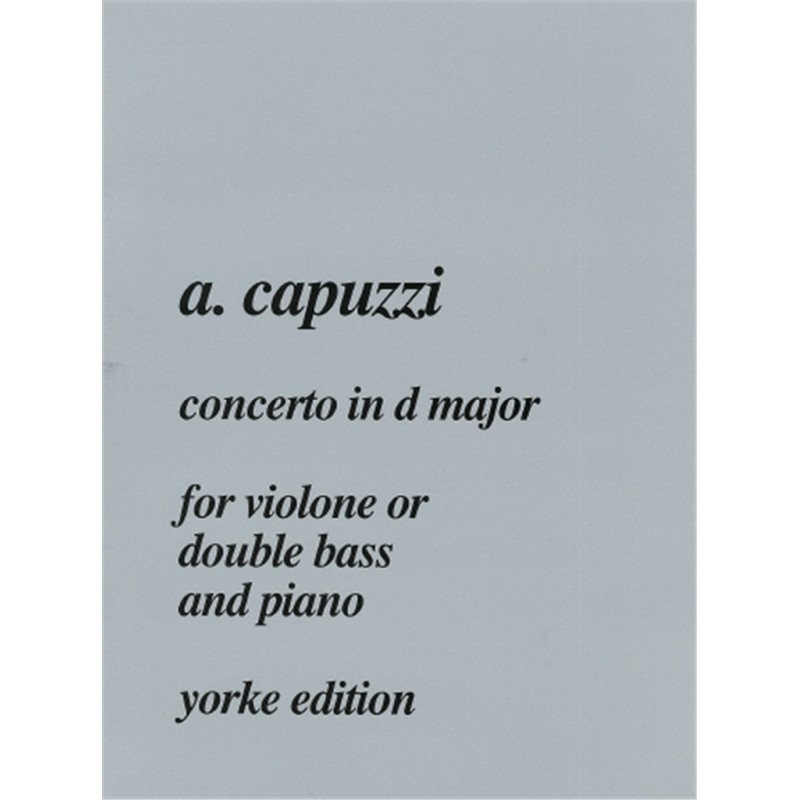 Partition CAPUZZI Concerto contrebasse
