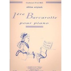 Partition Gabriel Fauré Barcarolle n°1 pour piano