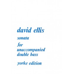Partition David ELLIS Sonate for unaccompanied double basse