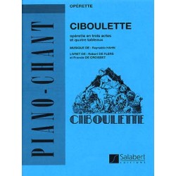 Ciboulette partition chant