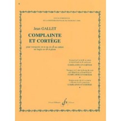 Partition Jean GALLET Complainte et cortège