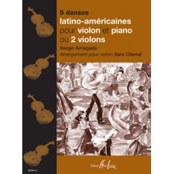 Partition DANSES LATINO AMERICAINES pour violon