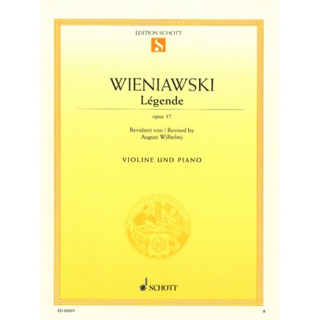 Partition Légende de Wieniawski