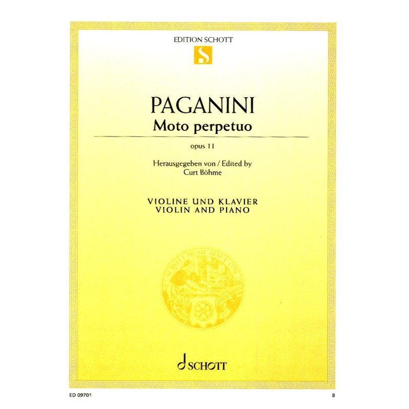 Partition Paganini MOTO PERPETUO