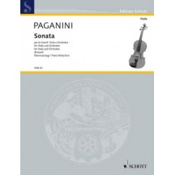 Partition Paganini Sonata "per la grand viola" pour alto