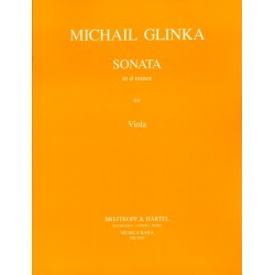 Partition GLINKA Sonate en ré mineur pour alto - Avignon Nîmes Marseille