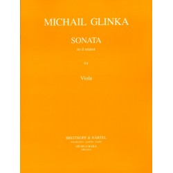 Partition GLINKA Sonate en ré mineur pour alto - Avignon Nîmes Marseille