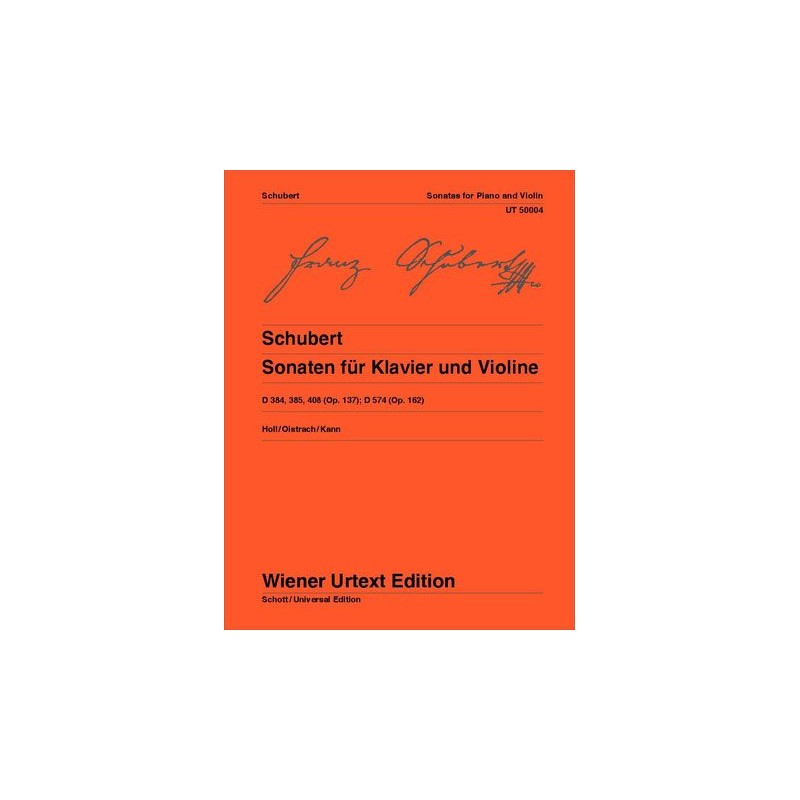 Partition Schubert Sonates violon - Avignon Nîmes Marseille