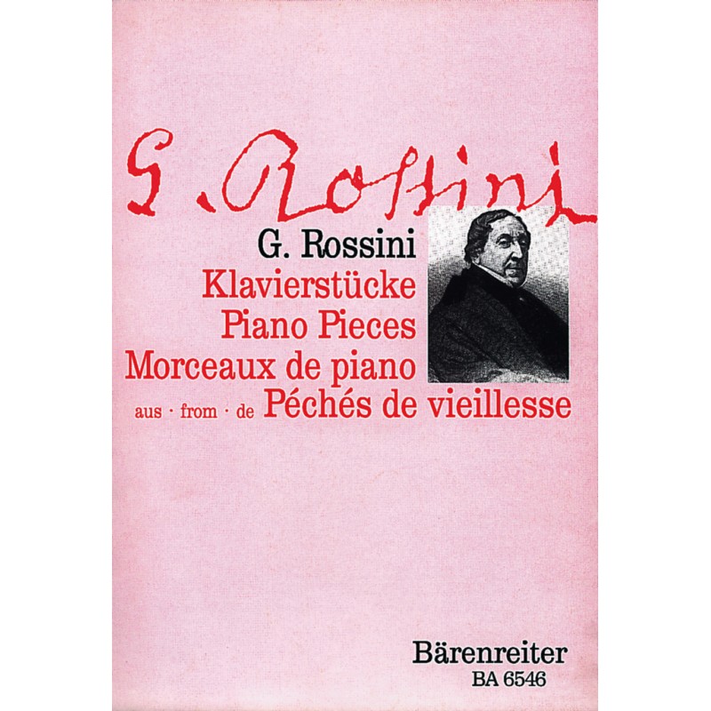 Partition Rossini Les Péchés de vieillesse Partition Rossini Les Péchés de vieillesse