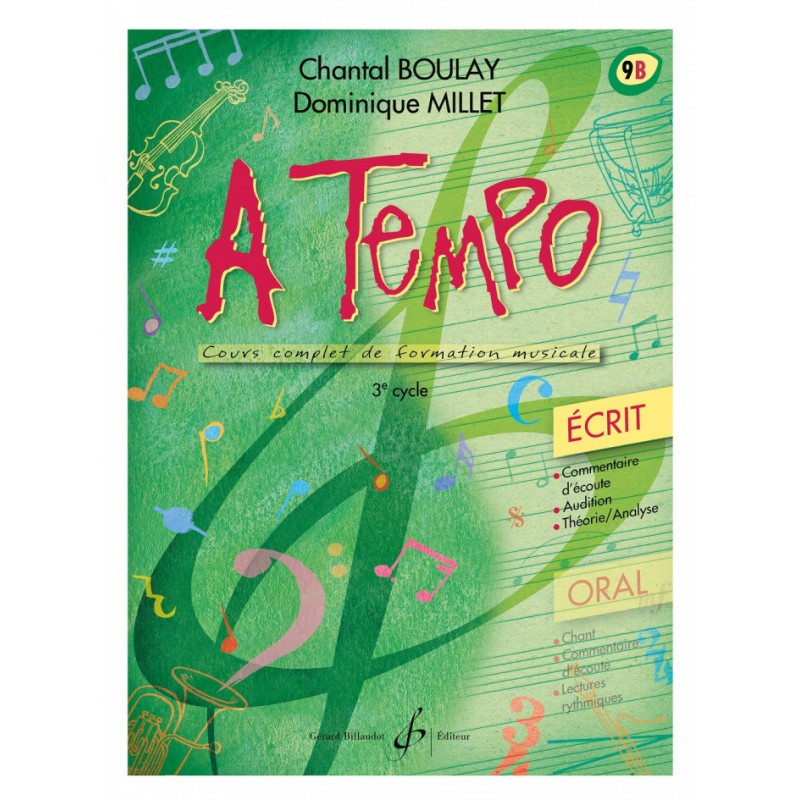 A TEMPO volume 9B - partie écrite partition