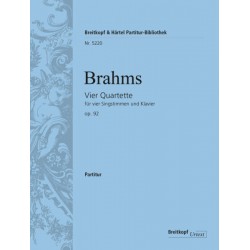 Partition Brahms Vier Quartette