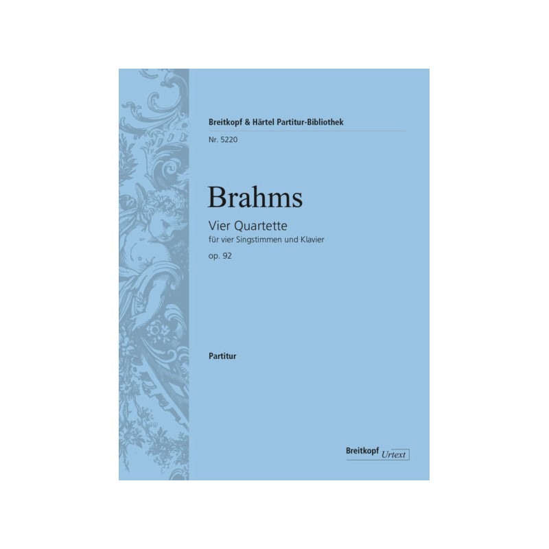 Partition Brahms Vier Quartette
