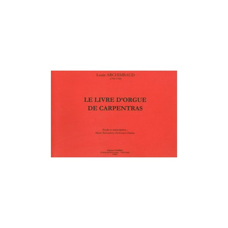 Le livre d'orgue de Carpentras