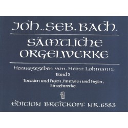 Bach oeuvre complète pour orgue partition