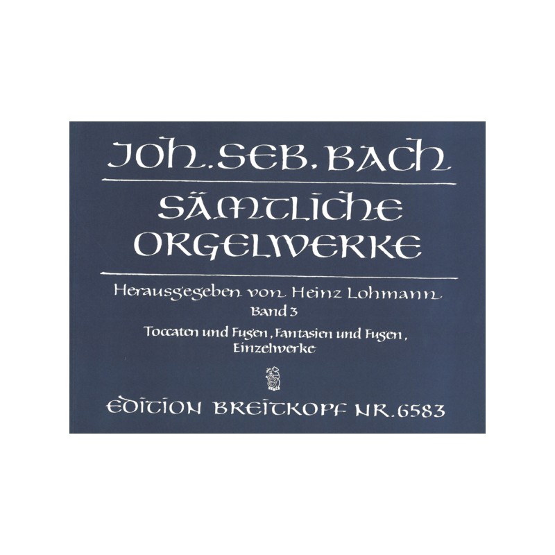 Bach oeuvre complète pour orgue partition