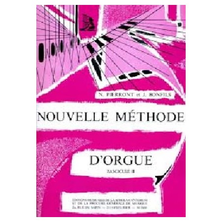 Pierront et Bonfils nouvelle méthode d'orgue partition