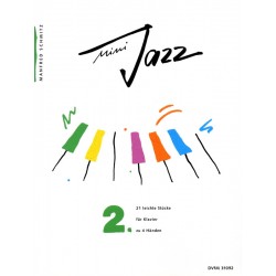 Partition MINI JAZZ volume 2 pour piano 4 mains