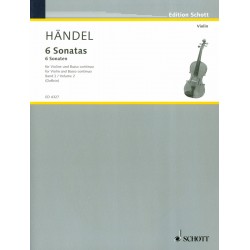 Partition des Sonates pour violon de Haendel
