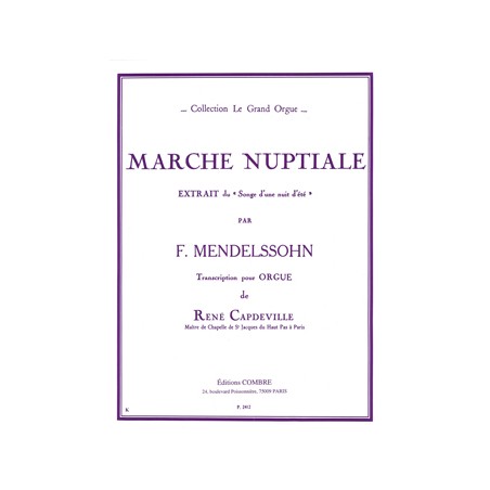 Partition Marche Nuptiale pour orgue
