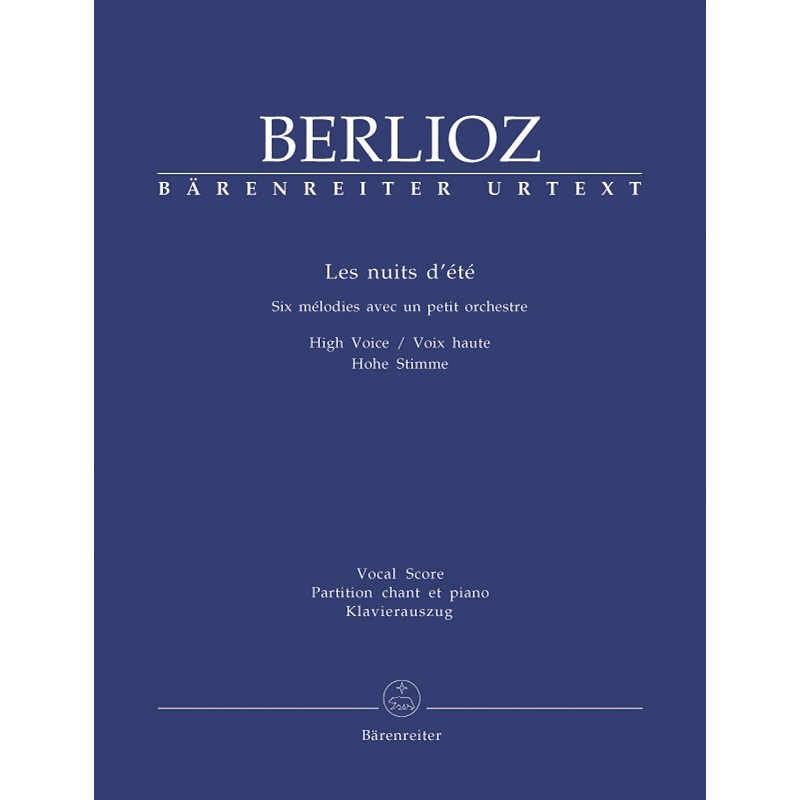 Partition des Nuits d'été de Berlioz
