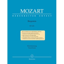 Mozart Requiem - Partition soli, choeur, piano