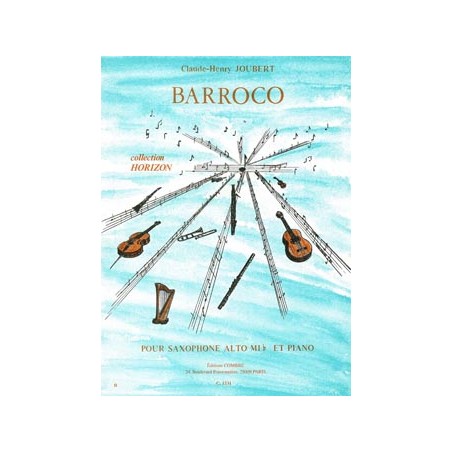 Partition BARROCO pour saxophone