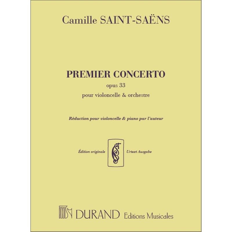 Partition SAINT-SAENS Concerto pour violoncelle n°1