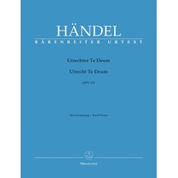 Haendel Te Deum version Utrecht partition