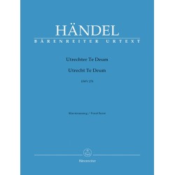 Haendel Te Deum version Utrecht partition