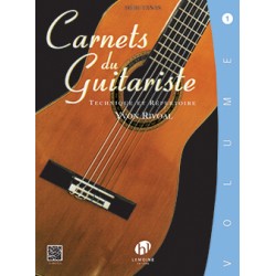 Carnets du guitariste volume 1 d'Yvon Rivoal - Avignon