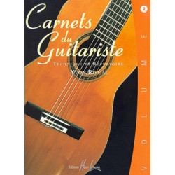 Carnets du guitariste volume 2 d'Yvon Rivoal - Avignon