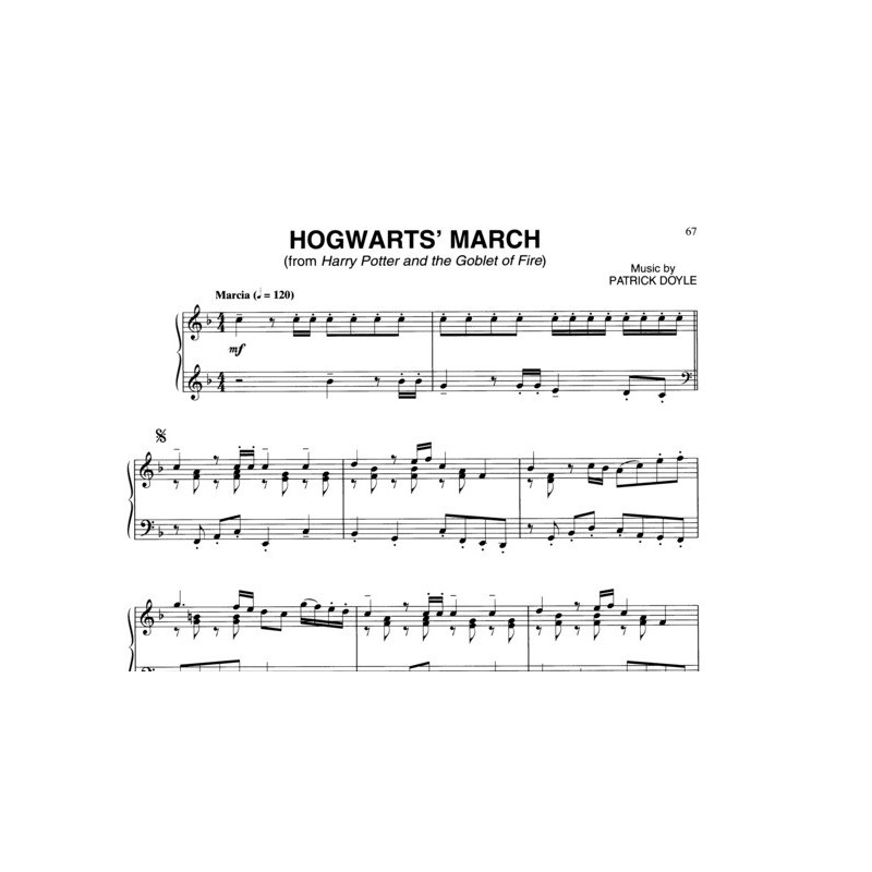 Partition HARRY POTTER pour piano solo