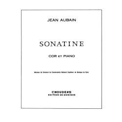 Partition Sonatine de Jean Aubain pour cor et piano