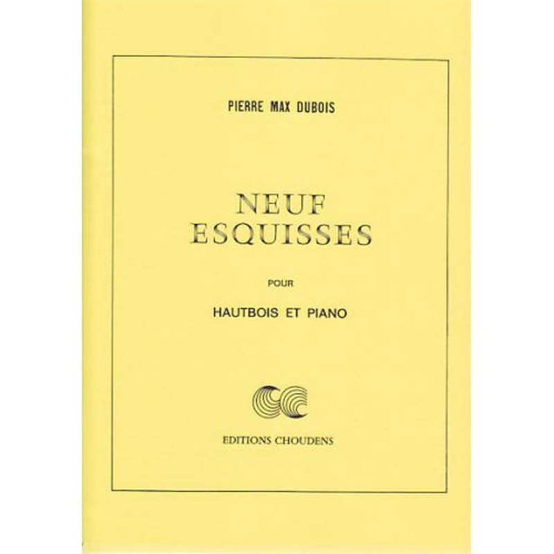 Partition 9 Esquisses pour hautbois et piano Partition 9 Esquisses pour hautbois et piano