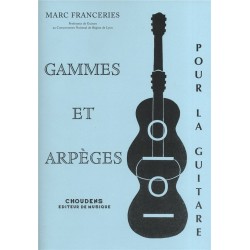 Gammes et Arpèges pour guitare de Franceries