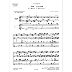 Partition du CONCERTO EN SOL de Ravel