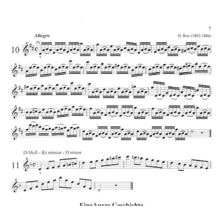 Partition Etudes mélodiques de Ramin ENTEZAMI pour violon